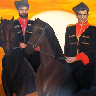 "КУбанские казаки" х. м.79 х 98
