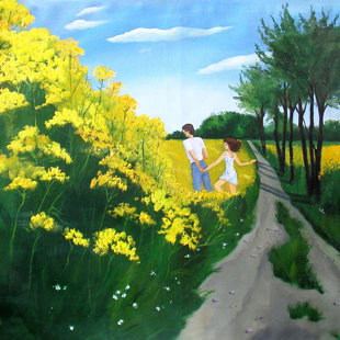 "Медовые травы" х. м. 80 х 100