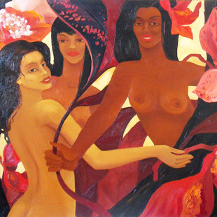 "Орхидеи" х. м. 70 х 100