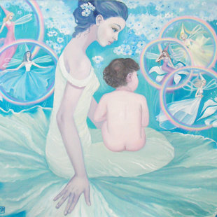 "Феи весны" х. м. 80 х 100