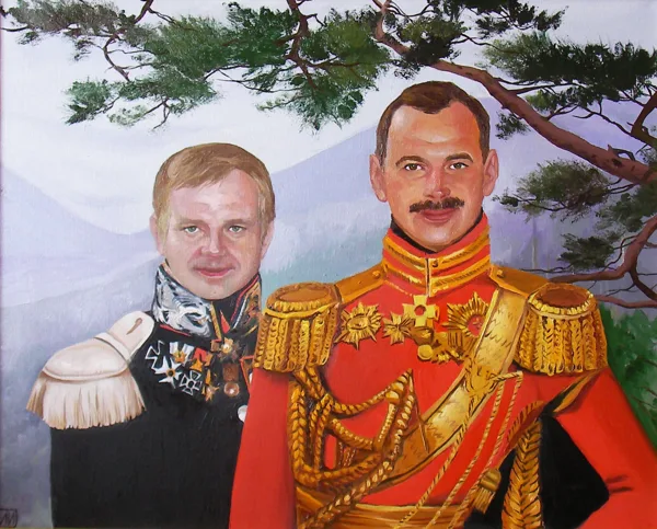 "Двойной портрет" х. м. 60 х 80