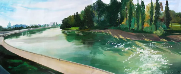 "Река Кубань" х. м. 79 х 98