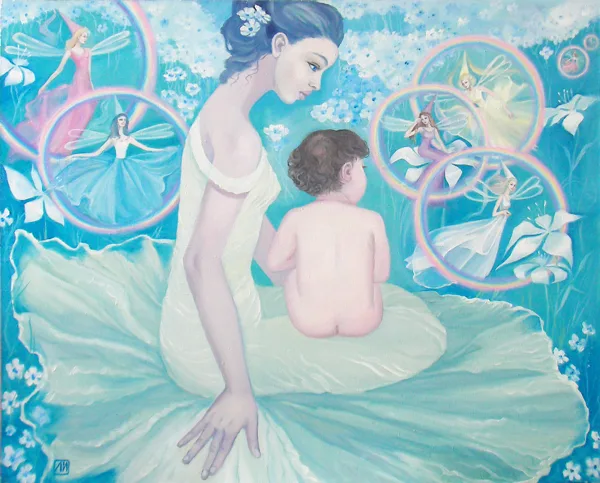 "Феи весны" х. м. 80 х 100